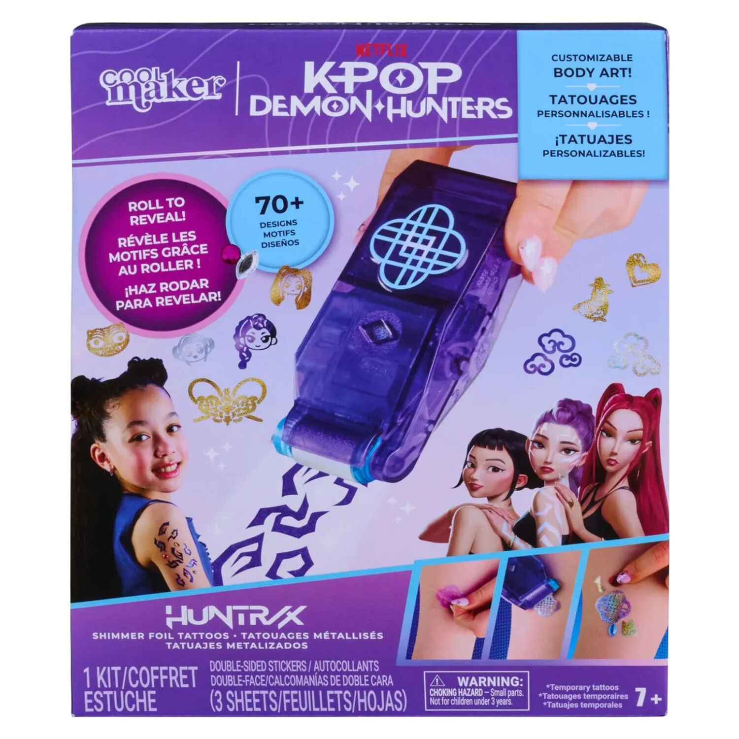 Set de Tatuajes Temporales KPop Demon Hunters image number 0.0